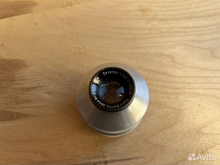 Объектив Carl Zeiss Jena Triotar 1:4,5 f7,5 cm
