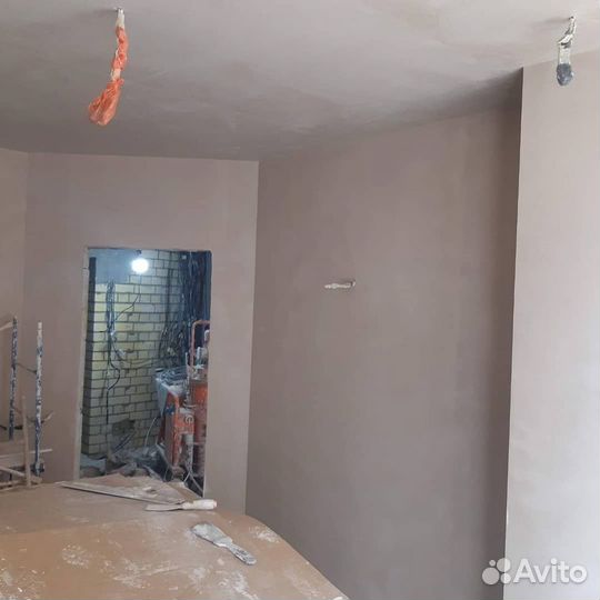 Штукатурка стен механическая машинная