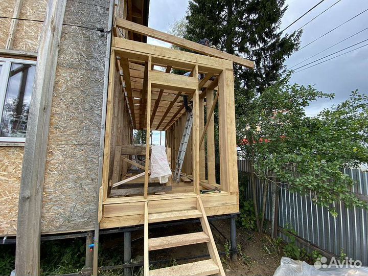 Каркасное строительство, свайный фундамент