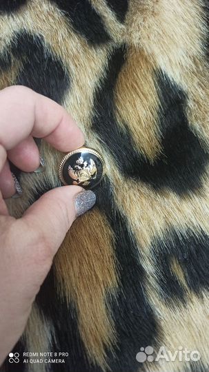 Искусственная леопардовая шуба 46