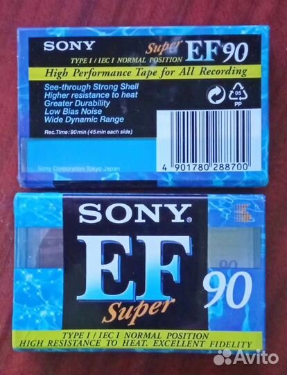 Аудиокассеты sony EF90