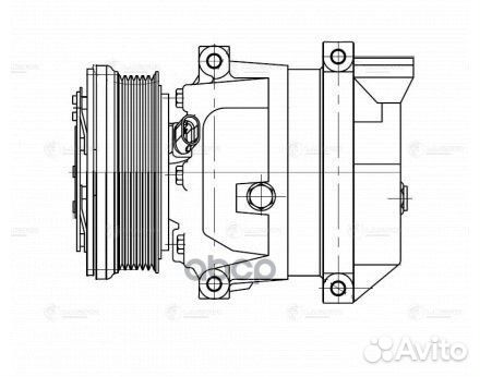 Компрессор кондиционера Chevrolet Aveo (02) 1