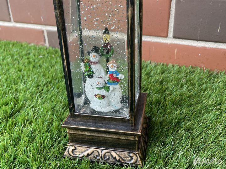 Фонарь ночник музыкальный с подсветкой новогодний