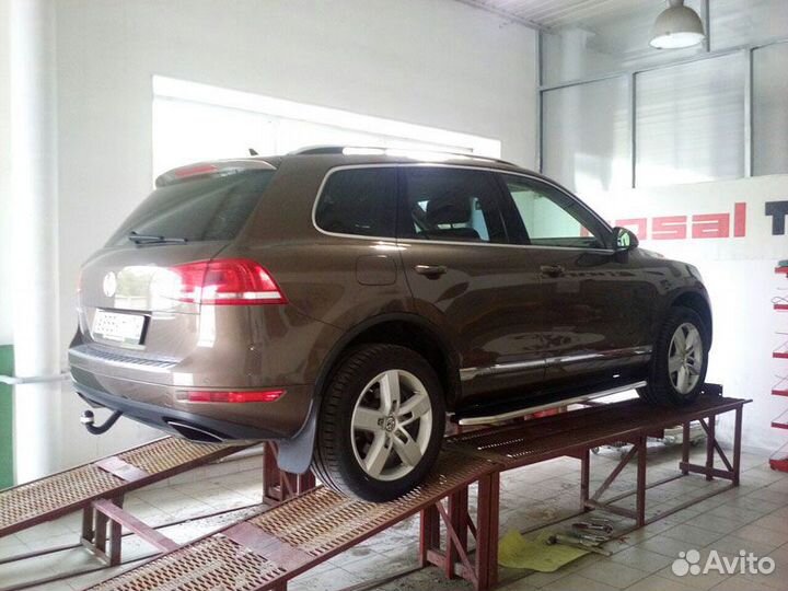 Подножки боковые пороги Audi Q7 4L Restyling, 2009