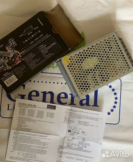 Блок питания для LED ленты general 100w 12V