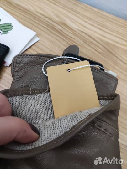 Перчатки кожаные новые