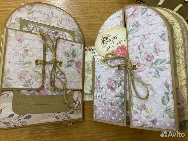 Винтажный фотоальбом ручной работы