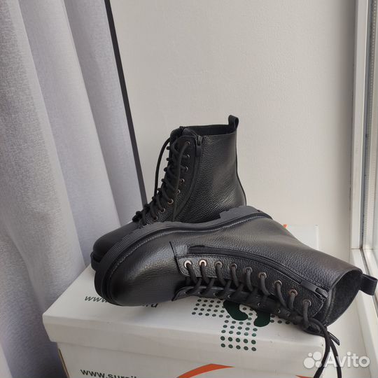 Сапоги женские. Зима, размер 39. новые, кожа