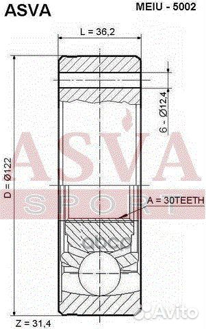 Шрус внутренний 30x122 mercedes benz vito CDI