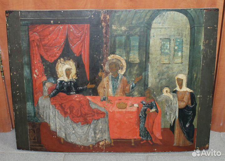 Икона Рождество Пресвятой Богородицы начало 18 век