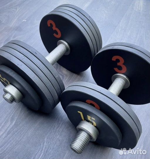 Гантели от 11 до 80кг стальные новые