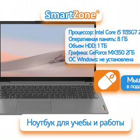 Ноутбук Lenovo IdP 3 i5/8/HDD1000Гб/MX350 DOS