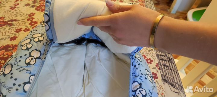 Зимний комбинезон для новорожденных 62