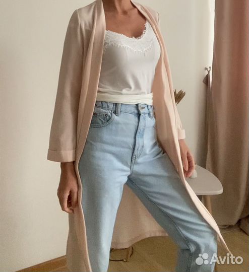 Кардиган легкий из ткани типа шифон