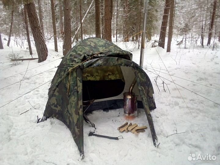 Палатка с печью