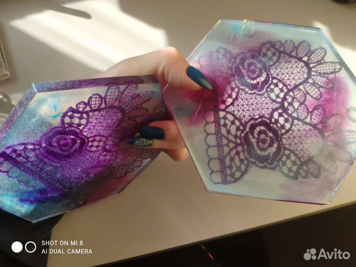 Набор из 2х подставок под украшения/стаканы