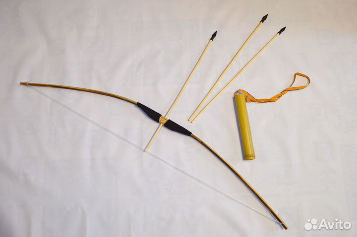 Детский деревянный лук (игрушка)