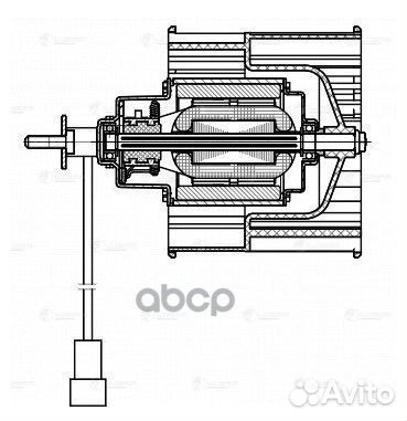 Электродвигатель отопителя Лада 4x4 FL (19) LF