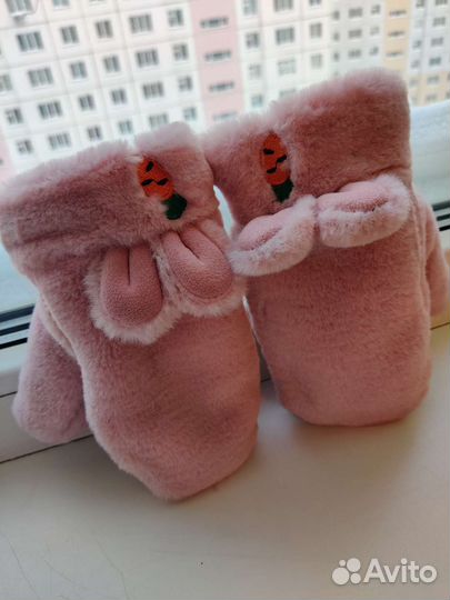 Варежки руковицы детские на 7лет