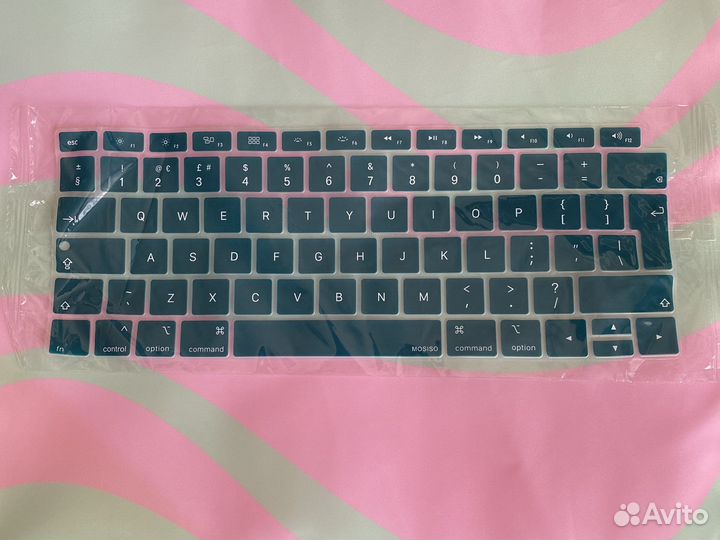 Силиконовая накладка на клавиатура для macbook pro