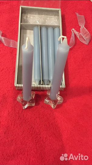 Набор свечей с подсвечниками