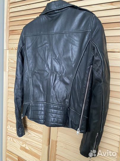 Кожаная куртка косуха zara