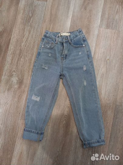Джинсовые брюки 110