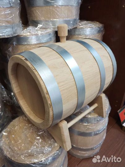 Бочка дубовая 5л средний обжиг