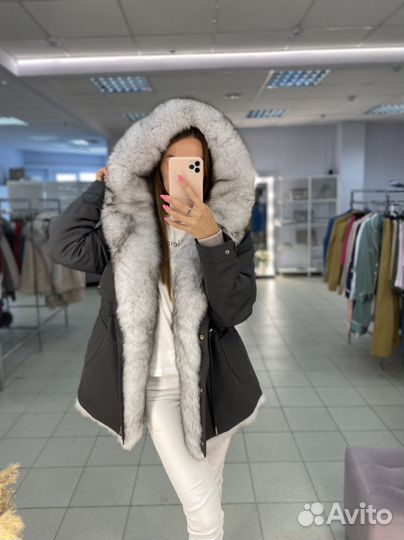Парка с мехом песца