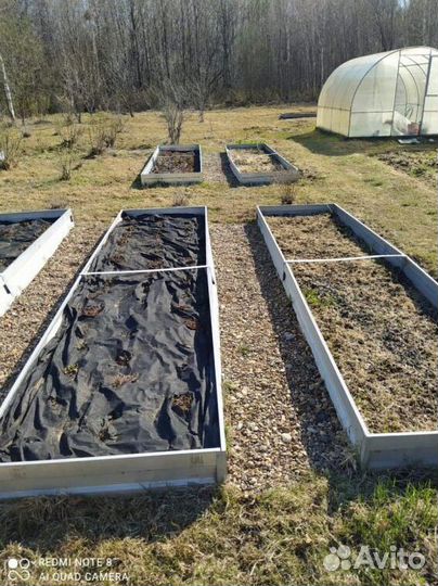 Грядка оцинкованная 1м х 4м х 22см