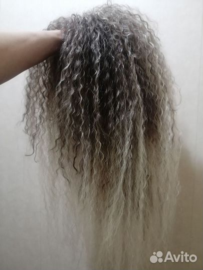 Кудри на ободке Хендмейд вязанный