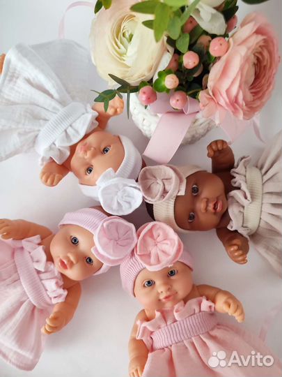 Испанский ванильный пупс (кукла) 22 см, новый