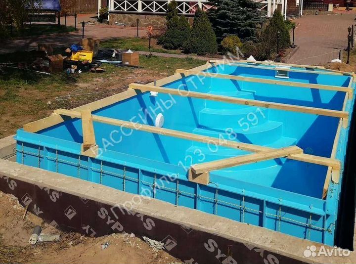 Чаша для бассейна 5,7х2,8 пвх