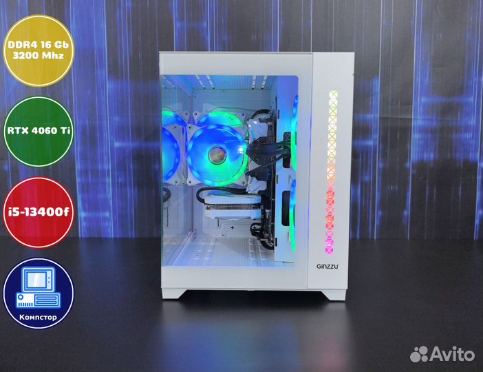 Сборки игровых пк i5-RTX4060Ti-16DDR4-FTE51267-B760