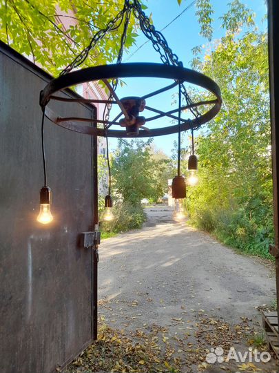 Люстра в стиле лофт, светильник потолочный лофт