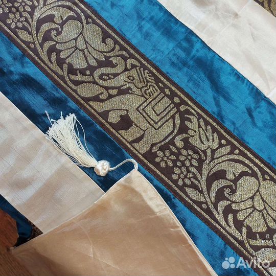 Комплект Тайский шелк: покрывало+кушак+4 наволочки