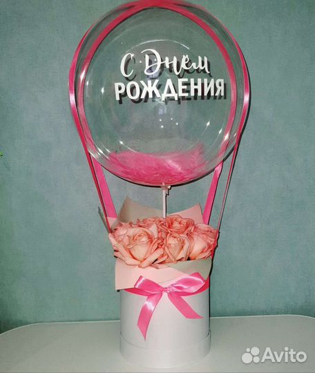 Розы композиция в коробке