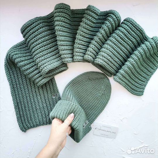 Шапка, шарф на заказ, ручная работа