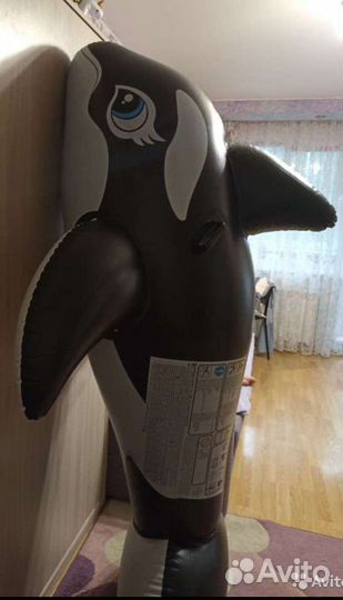 Надувная игрушка наездник, Касатка - черная