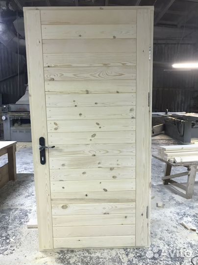 Дверь банная из массива сосны