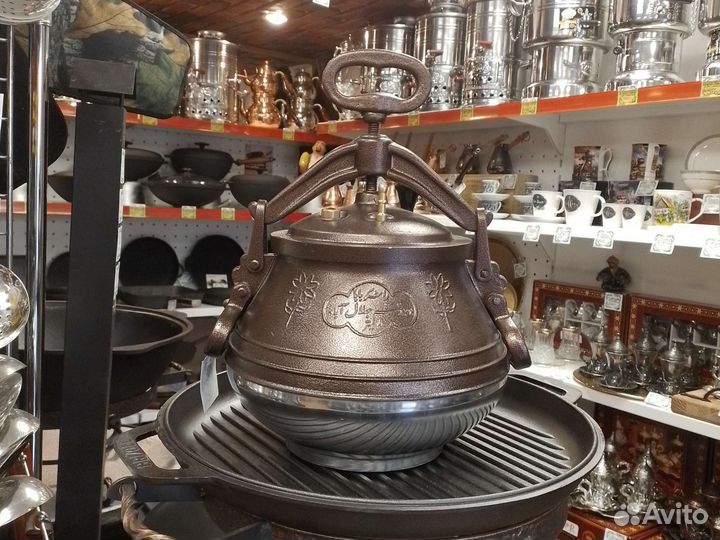 Казан афганский-скороварка, 8л+сил.прокладка