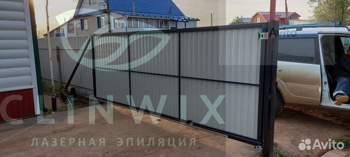 Откатные ворота Алютех