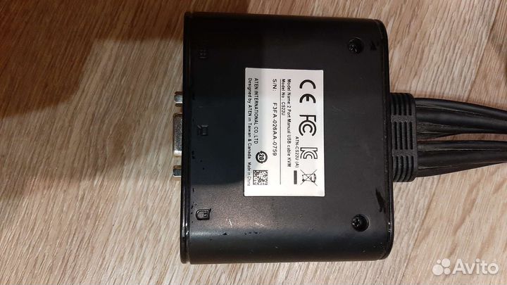 2х портовой кабельный USB KVM переключатель Aten