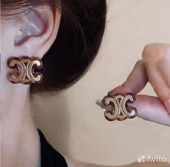 Серьги chanel