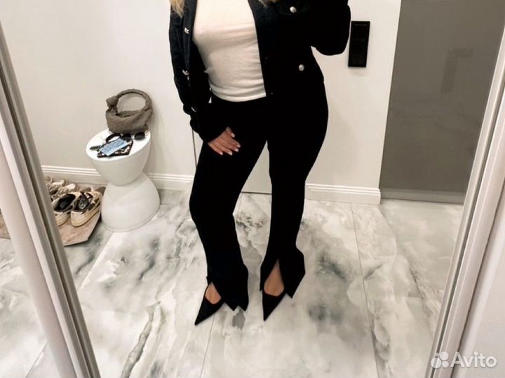 Брюки с разрезами / леггинсы