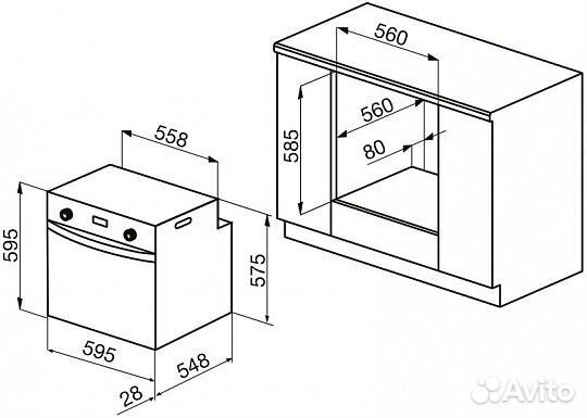 Духовой шкаф korting okb 482 crsn