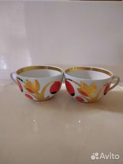 Чашки фарфор Вербилки