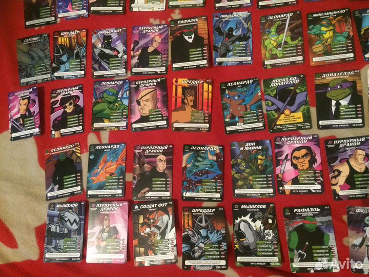 Карточки Черепашки Ниндзя