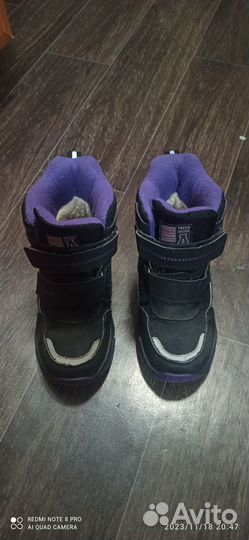 Зимние сапоги для девочки 30