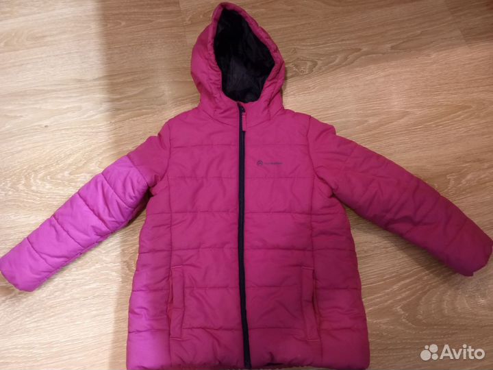 Куртка розовая на девочку, 116